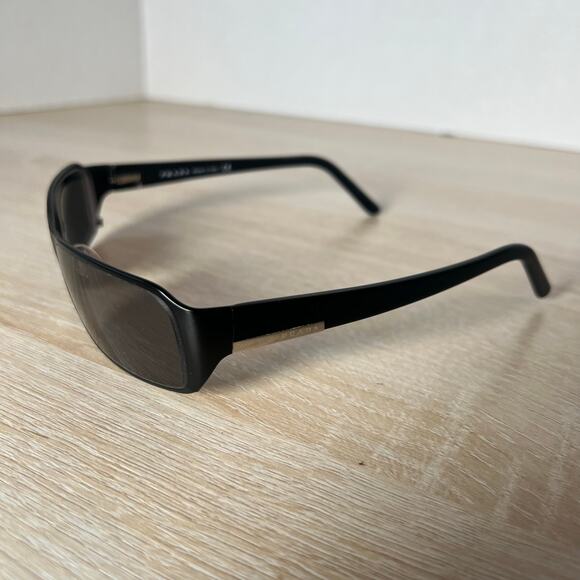 Prada SPR52F 1BO-3M1 2006 Vintage Sunglasses FRAMES ONLY Black 60-17-135 READ - Picture 3 of 9